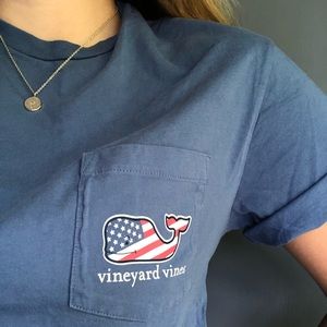 Flag Whale Pocket Tee🇺🇸